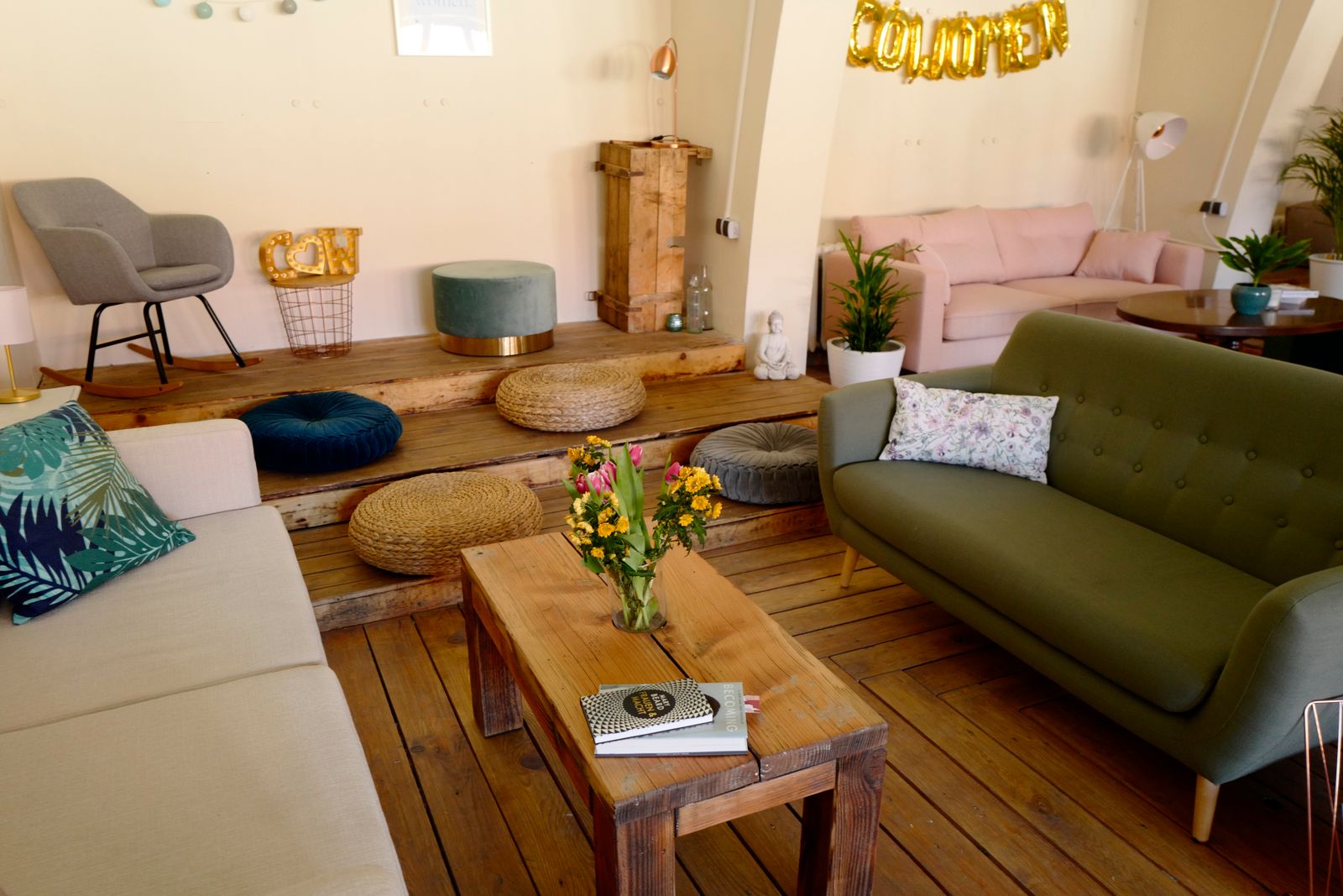 Warm, comfortable living space